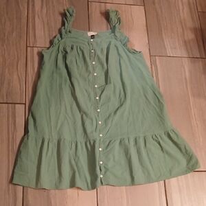 Universal Thread Seafoam Green Button-Front Top